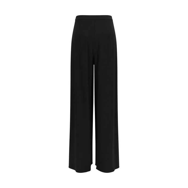 Max Mara Pure Black Viscose Casual Pants