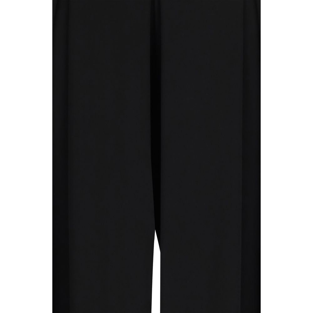 Max Mara Pure Black Viscose Casual Pants