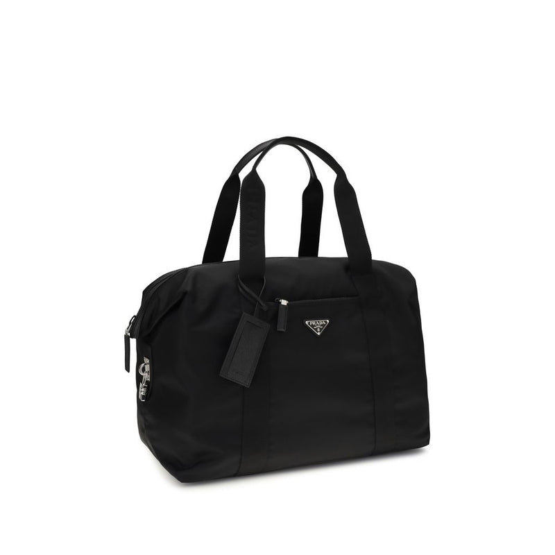 Prada Black Recycled Polyamide Travel Bag