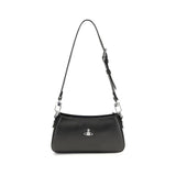 Vivienne Westwood Black Calf Leather Bos Taurus Shoulder Bag