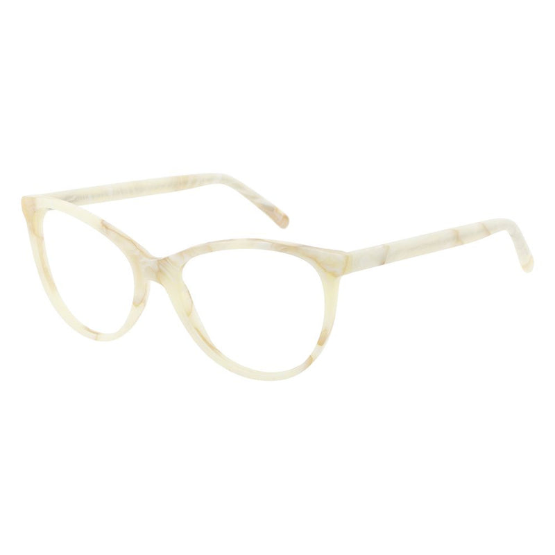 Andy Wolf Beige Acetate Cat Eye Glasses (Frames)