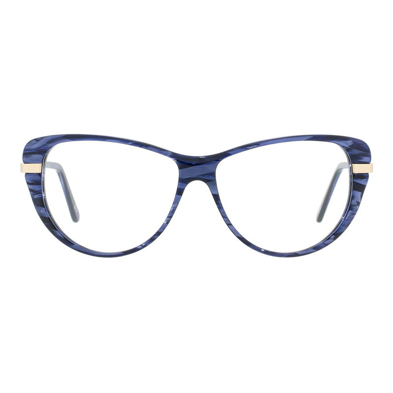 Andy Wolf Blue Metal & Plastic Cat Eye Glasses (Frames)