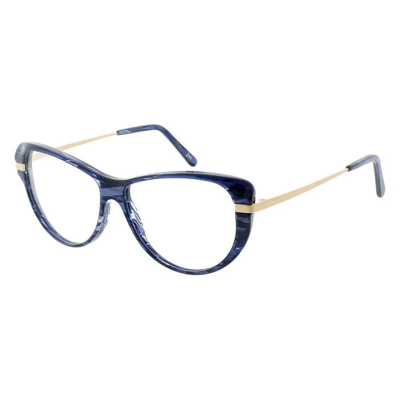 Andy Wolf Blue Metal & Plastic Cat Eye Glasses (Frames)
