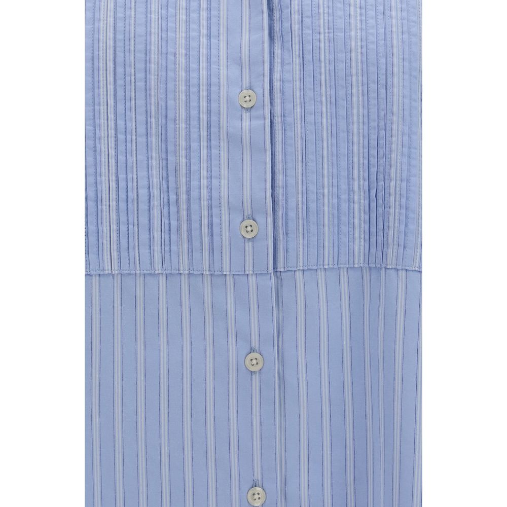 SOSUE Antonia Voile Shirt - Blue Cotton Pattern