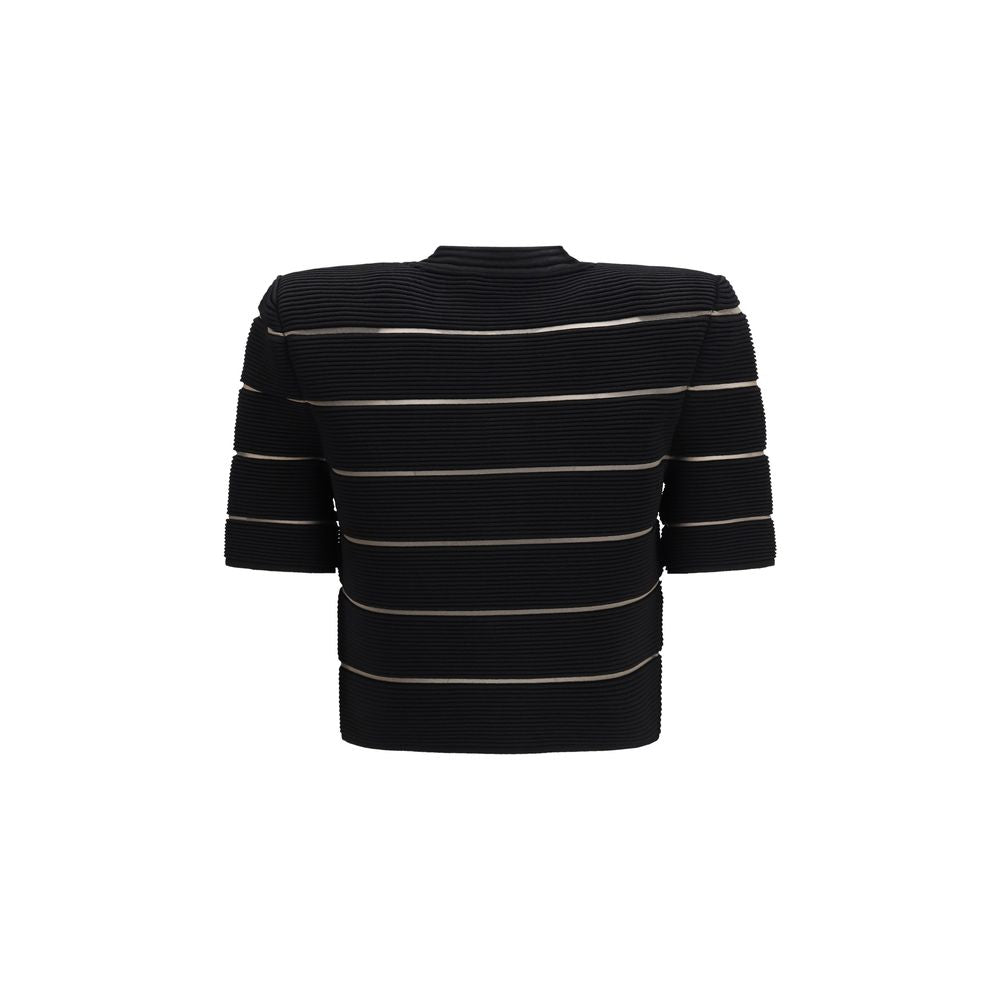 Gilet Balmain en viscose noire
