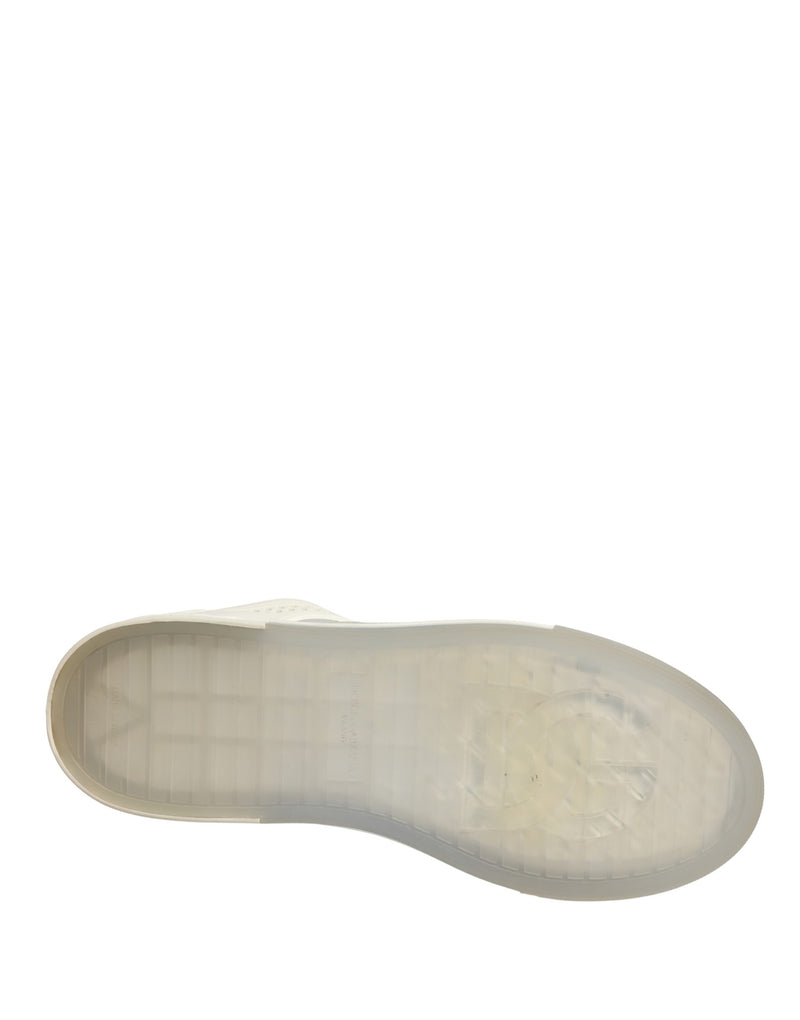Dolce & Gabbana White Low Top Custom 2.Zero Sneakers