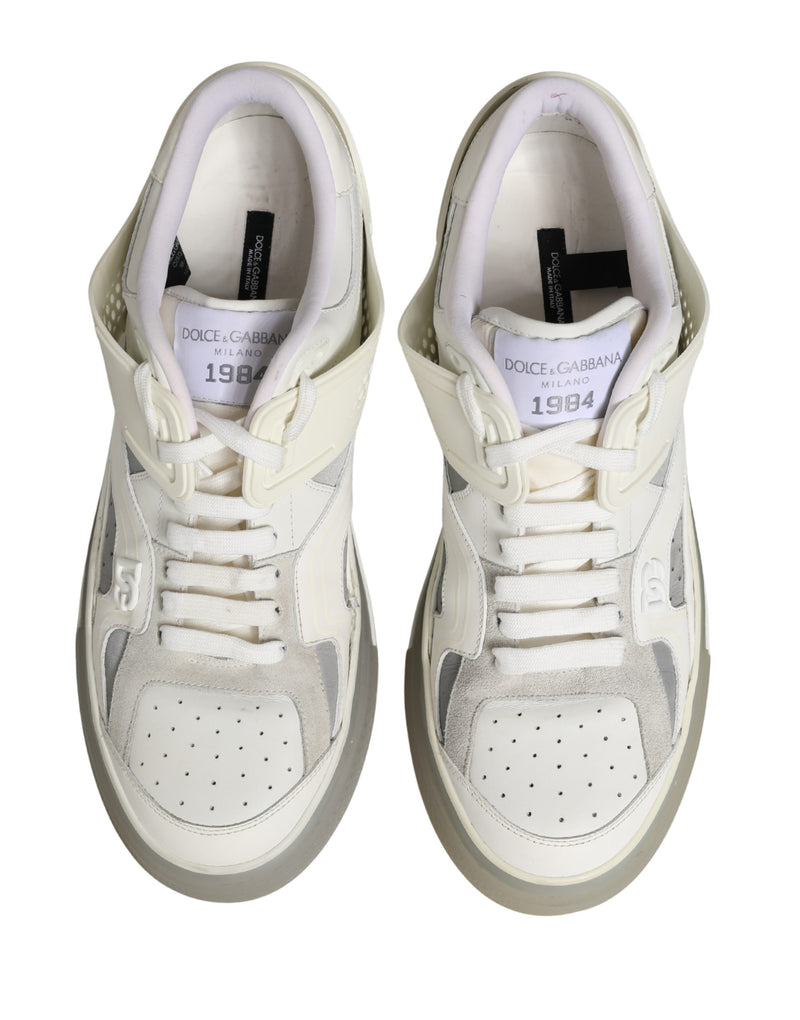 Dolce & Gabbana White Low Top Custom 2.Zero Sneakers