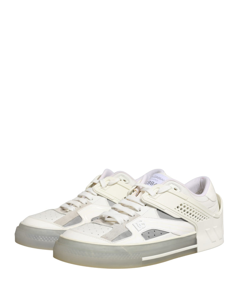 Dolce & Gabbana White Low Top Custom 2.Zero Sneakers