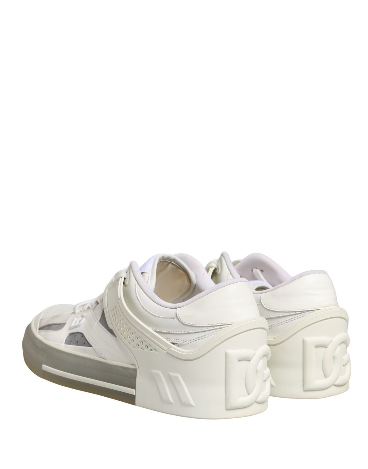 Dolce & Gabbana White Low Top Custom 2.Zero Sneakers
