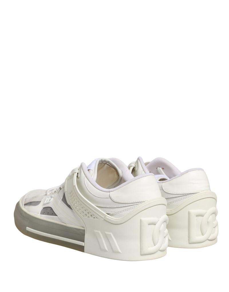 Dolce & Gabbana White Low Top Custom 2.Zero Sneakers