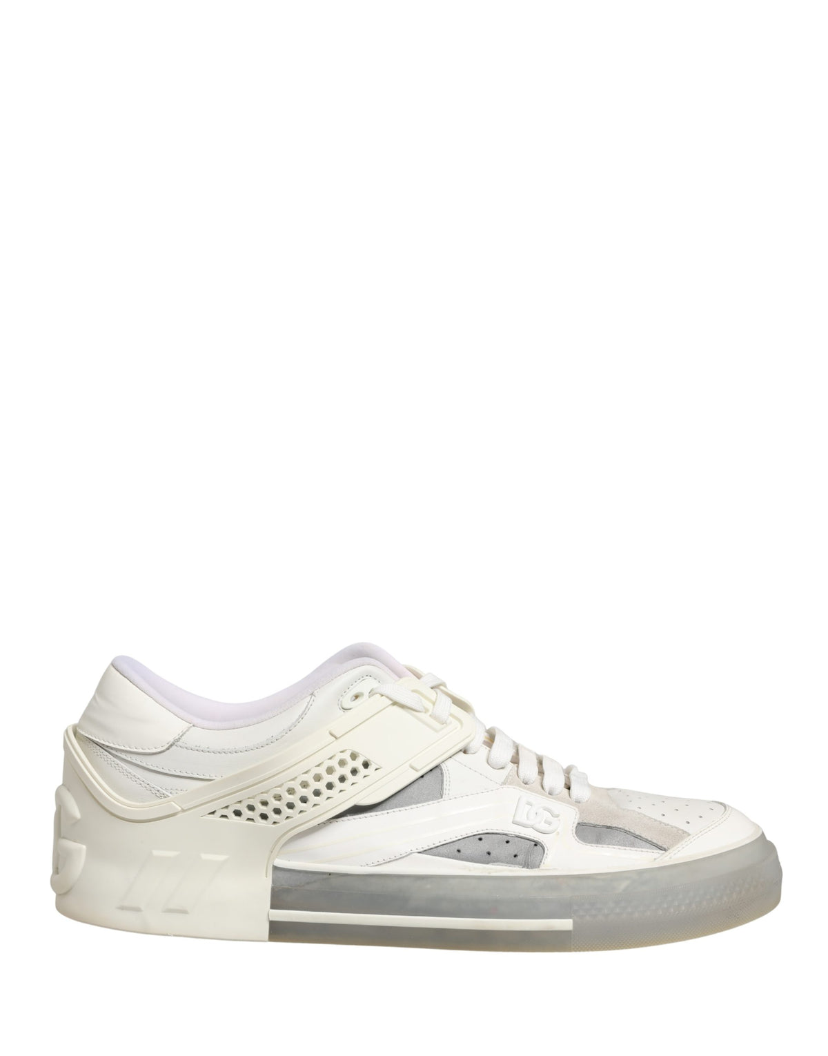 Dolce & Gabbana White Low Top Custom 2.Zero Sneakers