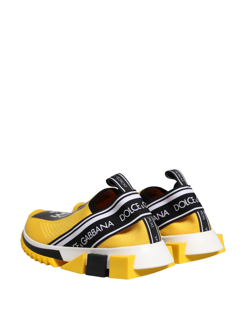 Dolce & Gabbana Yellow Sorrento Slip-On Low Top Sneakers