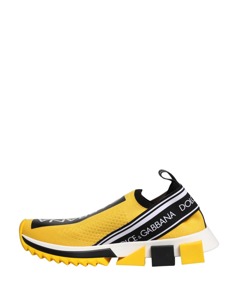 Dolce & Gabbana Yellow Sorrento Slip-On Low Top Sneakers