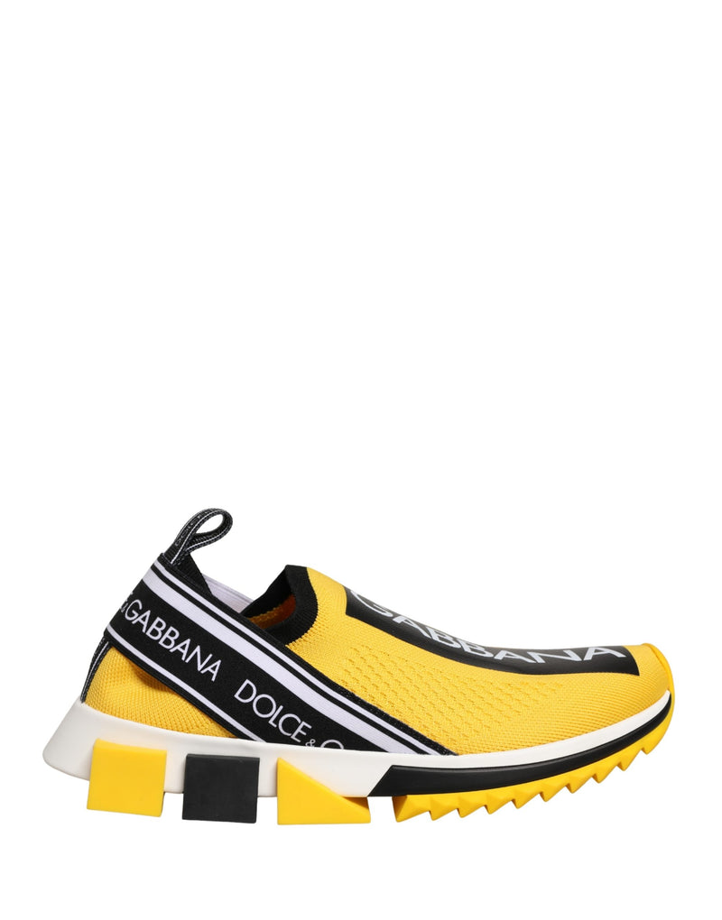Dolce & Gabbana Yellow Sorrento Slip-On Low Top Sneakers