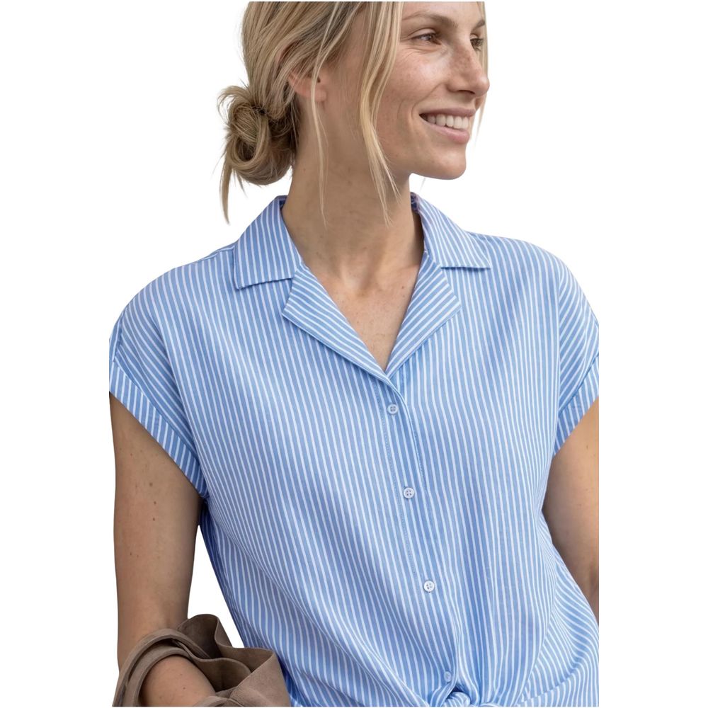 Street One Blue Cotton Shortsleeve Shirt - Elegant and Casual