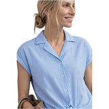 Street One Blue Cotton Shortsleeve Shirt - Elegant and Casual