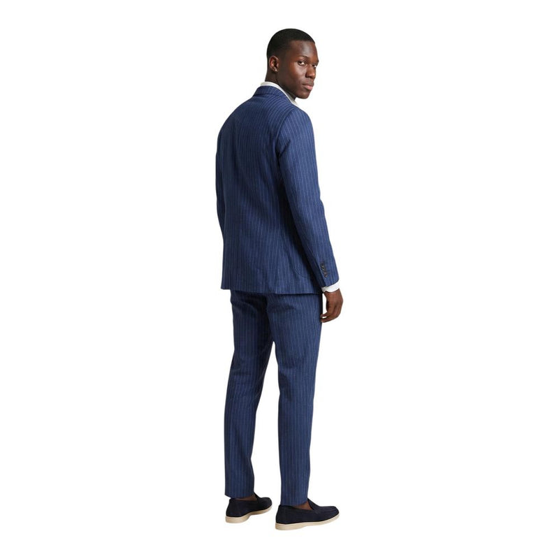 Mulish Blue Polyester Two-Piece Suit - CARDUCCI ABS111R