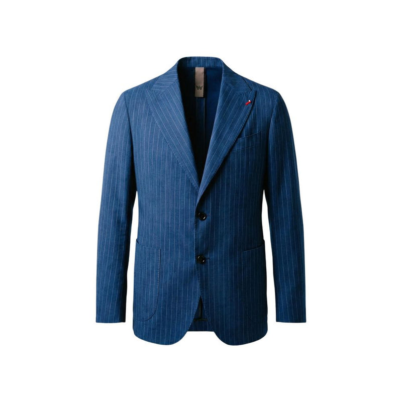 Mulish Blue Polyester Two-Piece Suit - CARDUCCI ABS111R