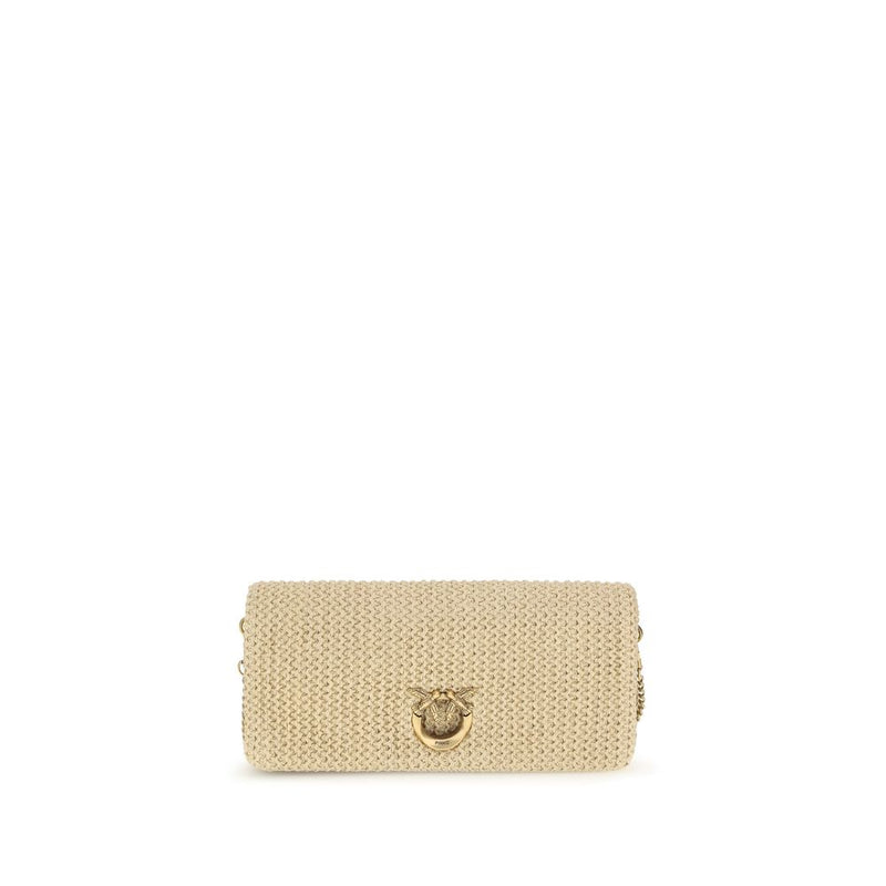 PINKO Love Bag Beige Polypropylene Shoulder Bag