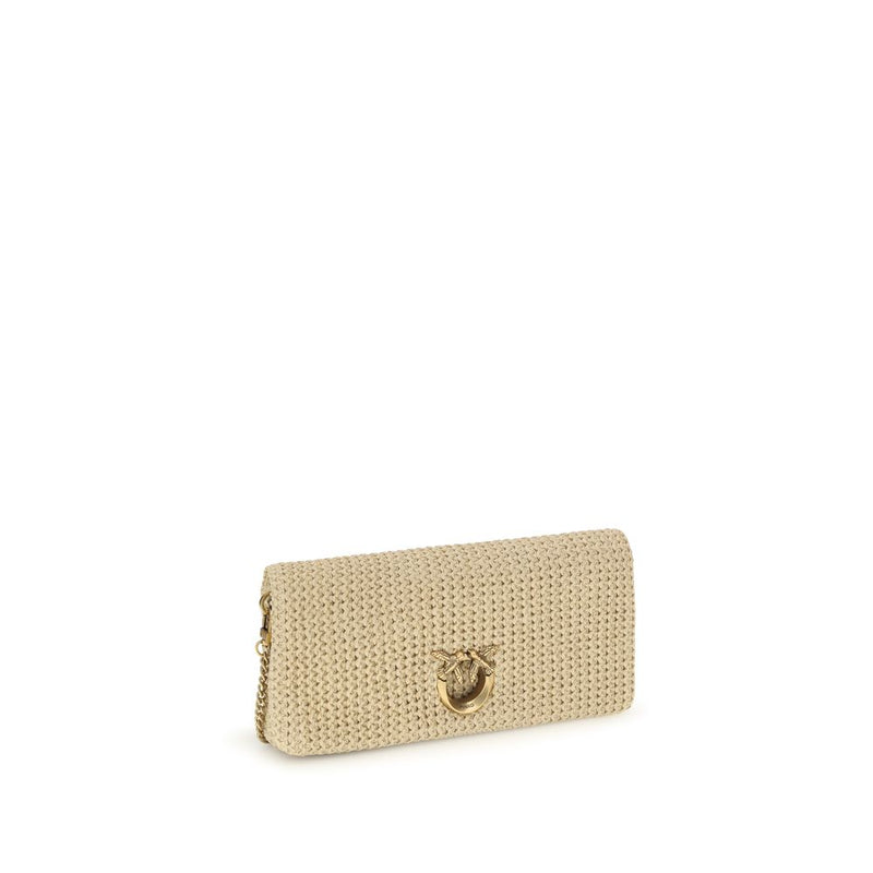 PINKO Love Bag Beige Polypropylene Shoulder Bag