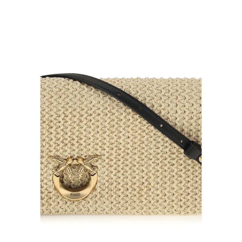 PINKO Love Bag Beige Polypropylene Shoulder Bag