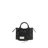 Sac à bandoulière Balenciaga en cuir d'agneau noir