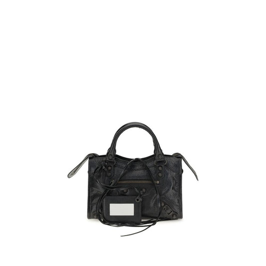 Sac à bandoulière Balenciaga en cuir d'agneau noir