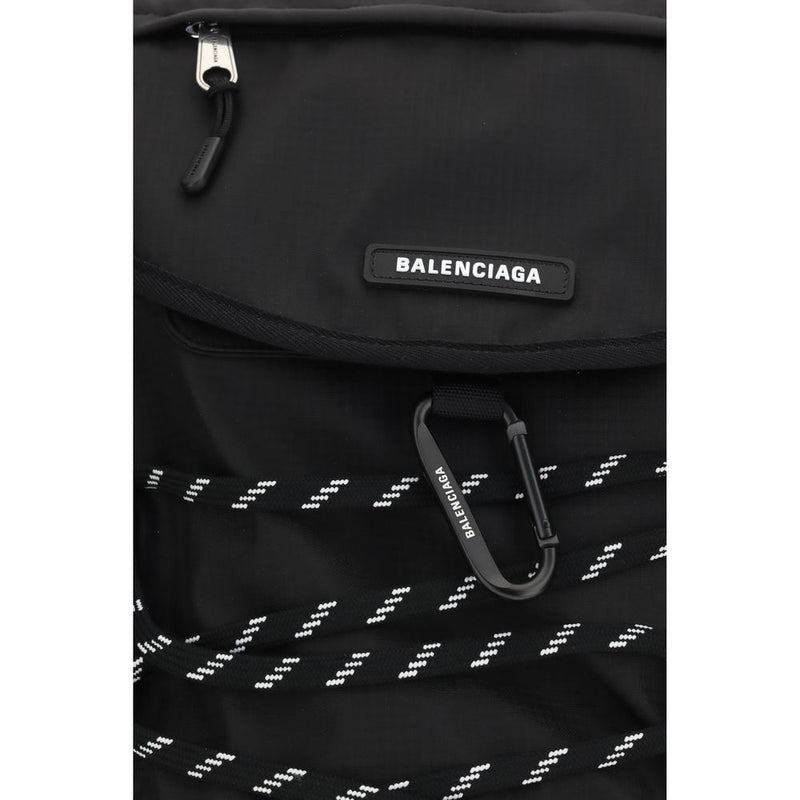 Balenciaga Black Nylon Backpack - Technical Urban Style