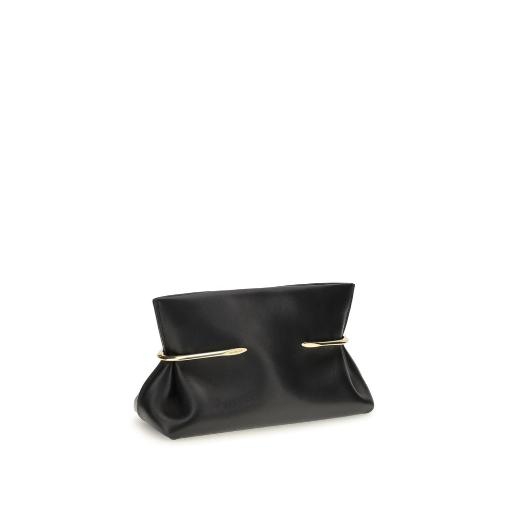 Givenchy Black Napa Leather Pinch Clutch Bag