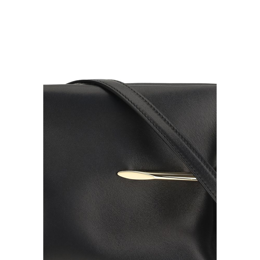 Givenchy Black Napa Leather Pinch Clutch Bag