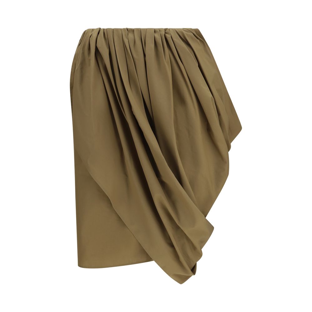Chloé Bicolor Cotton Midi Skirt - Élégance et Confort