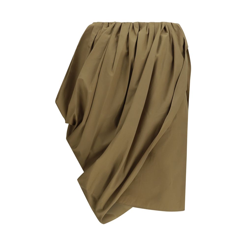 Chloé Bicolor Cotton Midi Skirt - Élégance et Confort