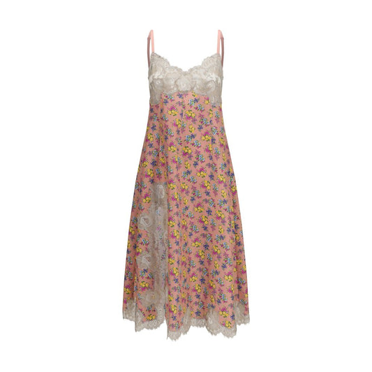 Dolce & Gabbana Multicolor Silk Floral Slip Dress