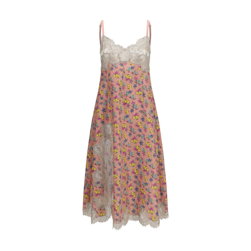 Dolce & Gabbana Multicolor Silk Floral Slip Dress