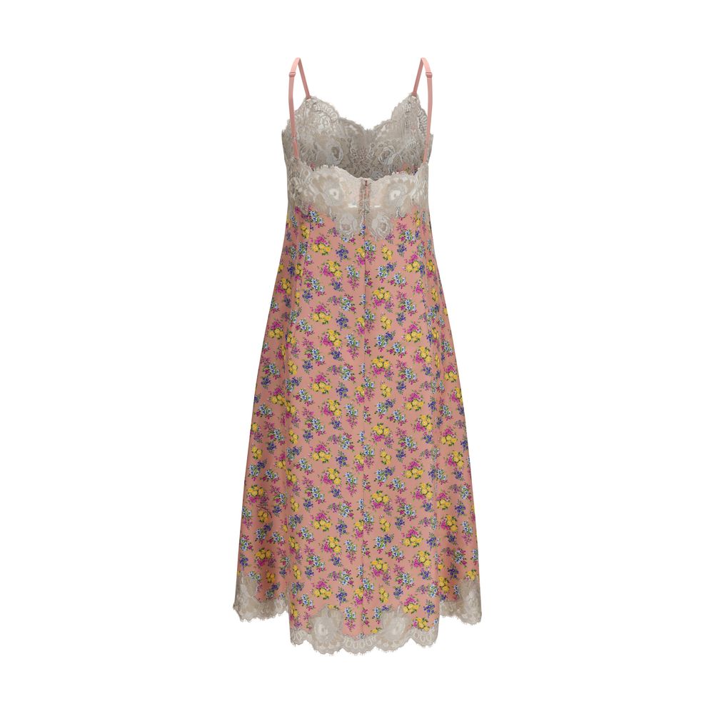 Dolce & Gabbana Multicolor Silk Floral Slip Dress