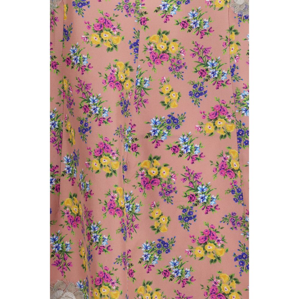 Dolce & Gabbana Multicolor Silk Floral Slip Dress