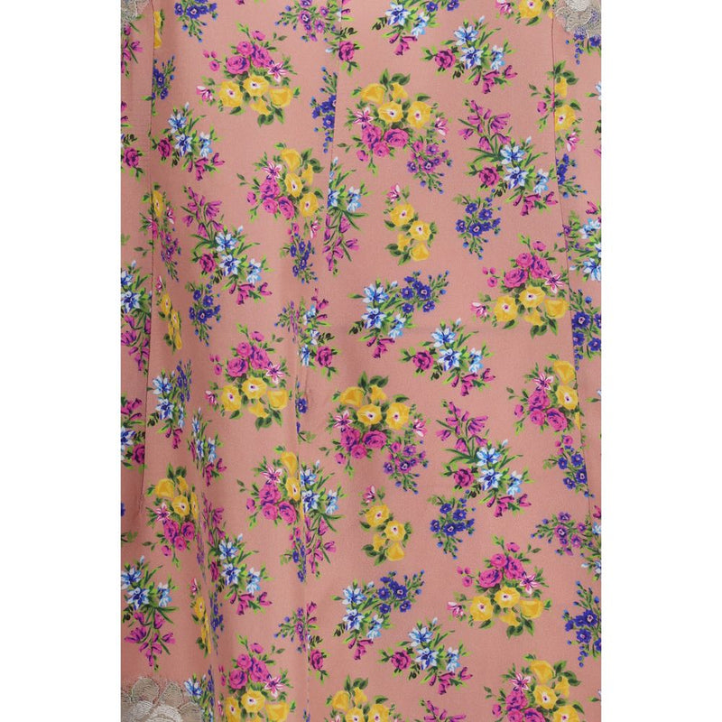 Dolce & Gabbana Multicolor Silk Floral Slip Dress