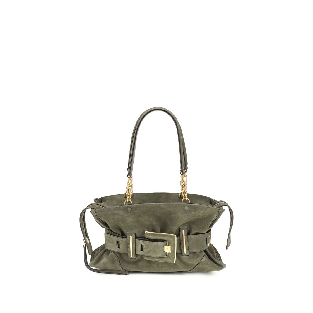Balmain Bicolor Calf Leather Bos Taurus Handbag - SS26