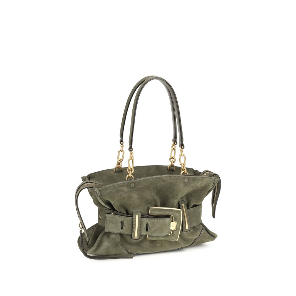 Balmain Bicolor Calf Leather Bos Taurus Handbag - SS26