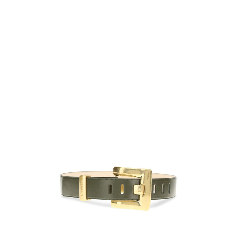 Ceinture Balmain Bicolore en Cuir de Veau Bos Taurus