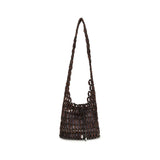 Staud Brown Wood Shoulder Bag - Coronado Collection