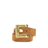 Ceinture Balmain marron en cuir de veau (Bos Taurus) modèle Regular