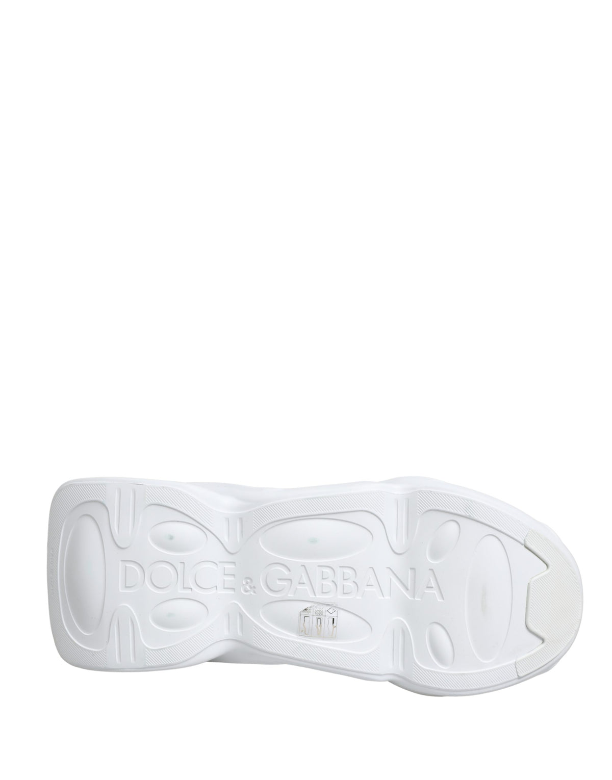 Dolce & Gabbana White Slip On Wave Low Top Sneakers