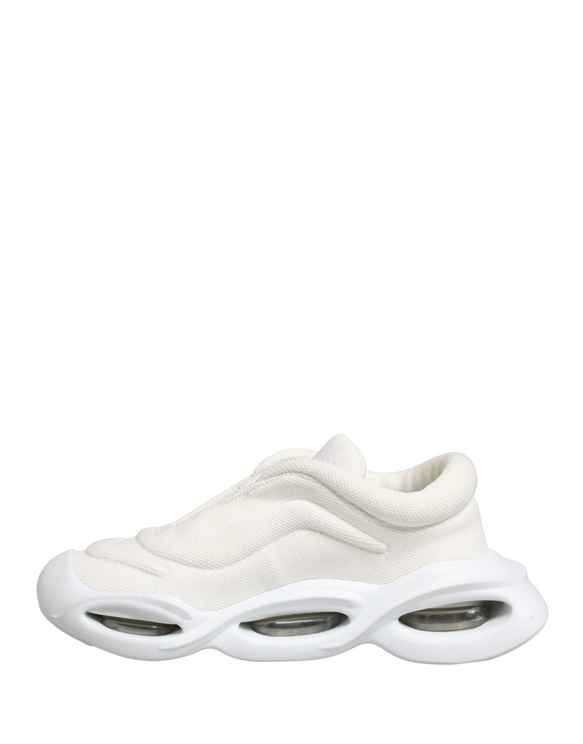 Dolce & Gabbana White Slip On Wave Low Top Sneakers