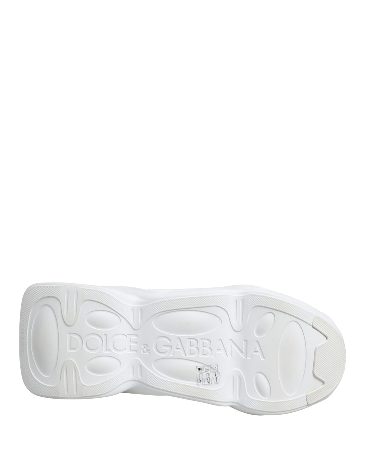 Dolce & Gabbana White Slip On Wave Low Top Sneakers
