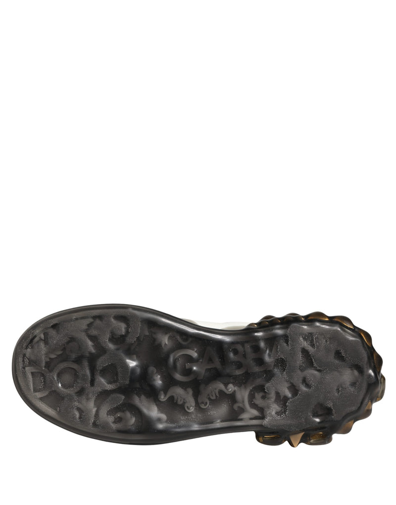 Dolce & Gabbana Multicolor Crystal Studded LOVE Sneakers