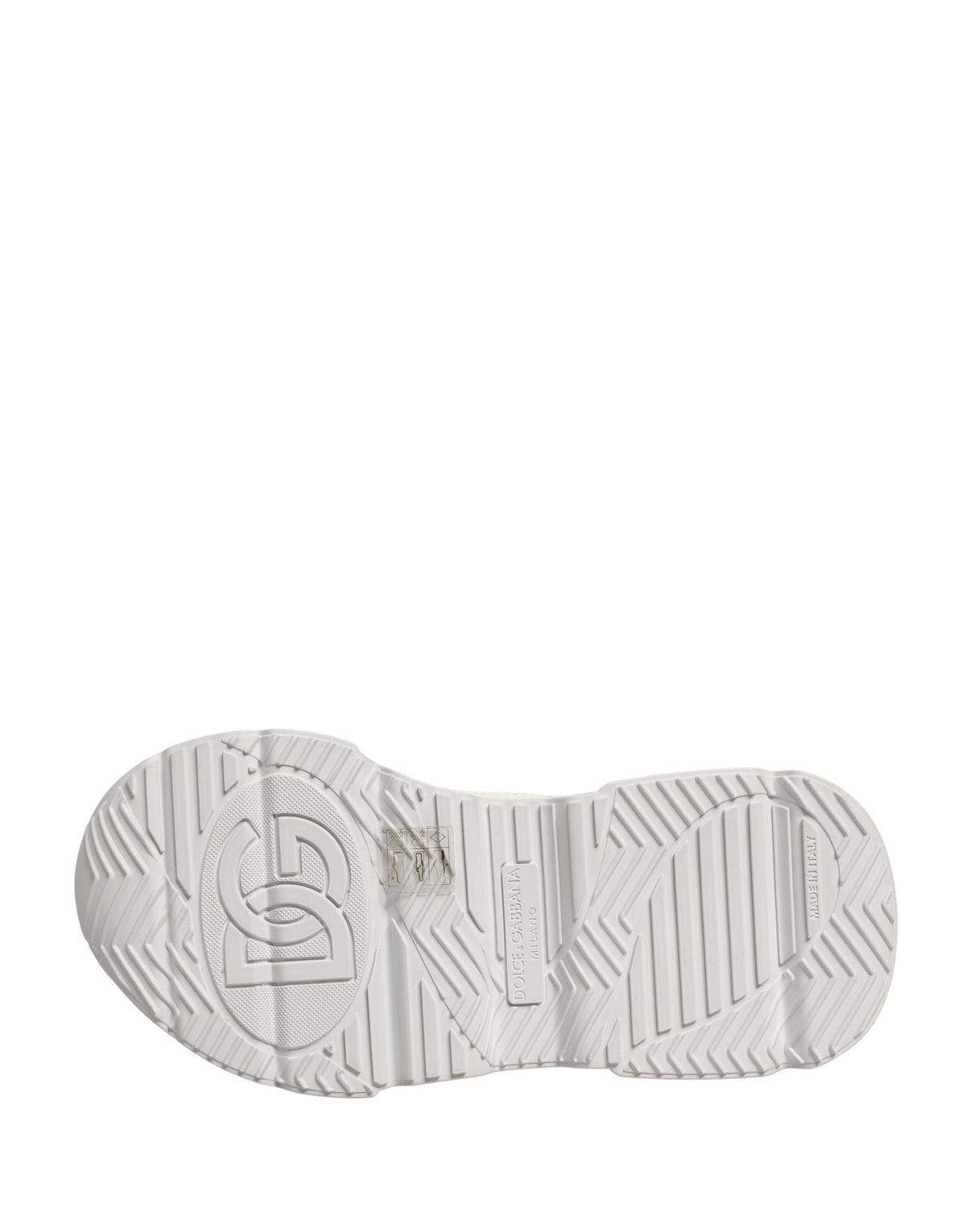 Dolce & Gabbana White Leather Daymaster Low Top Sneakers