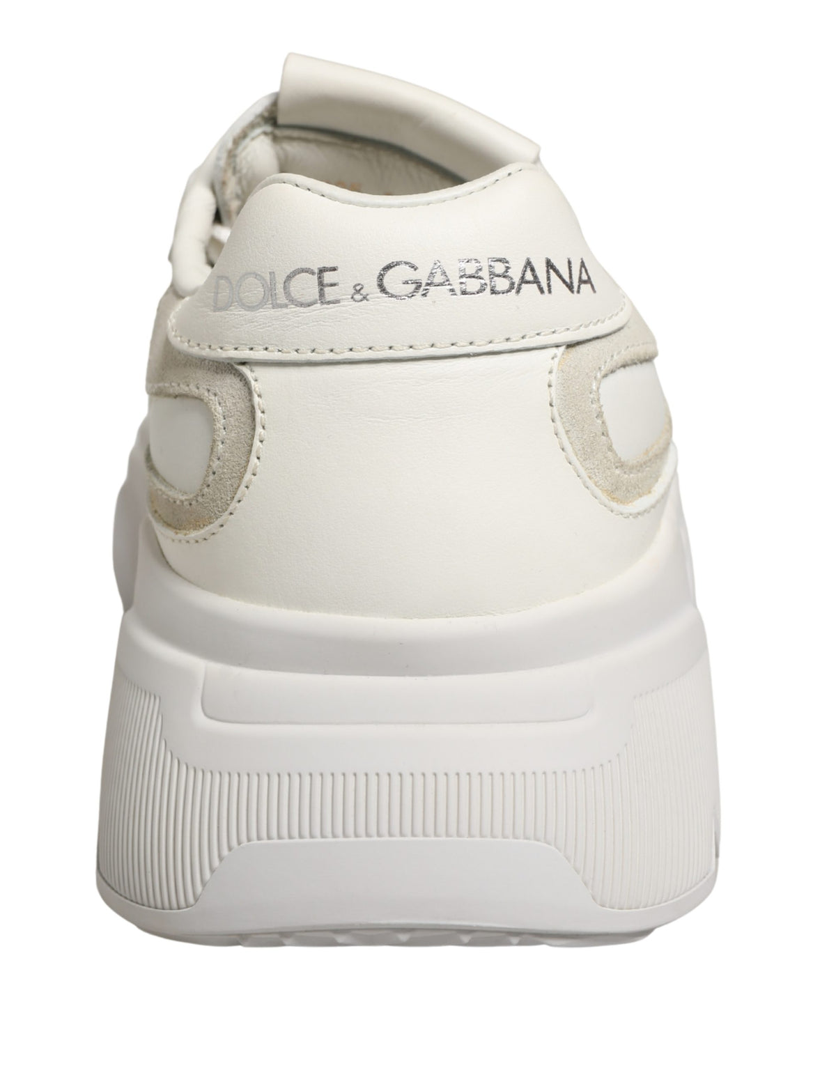 Dolce & Gabbana White Leather Daymaster Low Top Sneakers