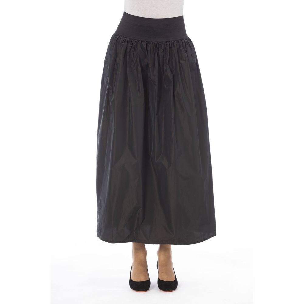 Alpha Studio Taffeta Skirt for Women in Brown