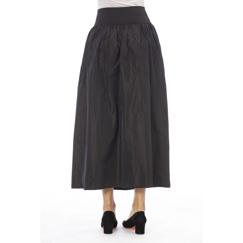 Alpha Studio Taffeta Skirt for Women in Brown